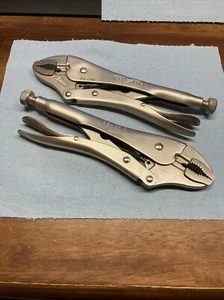 New (2) Vise-Grip 10WR Curved Jaw Locking Plier W/wire cutter By Irwin Tools - Picture 1 of 14