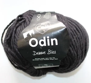 SALE C+B Debbie Bliss Odin Wool Acrylic COL 02 Black 100gr. 64yd - Picture 1 of 3
