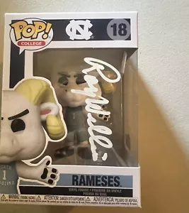 ROY WILLIAMS SIGNIERT NORTH CAROLINA TEER ABSÄTZE RAMESES FUNKO POP Beckett Bas - Bild 1 von 2