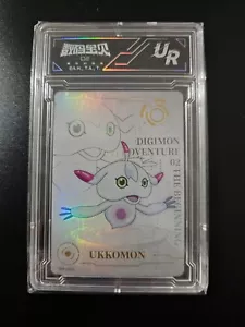 CardFun Digimon Adventure 02 The Beginning carta con licenza Ukkomon UR incapsulata - Foto 1 di 2