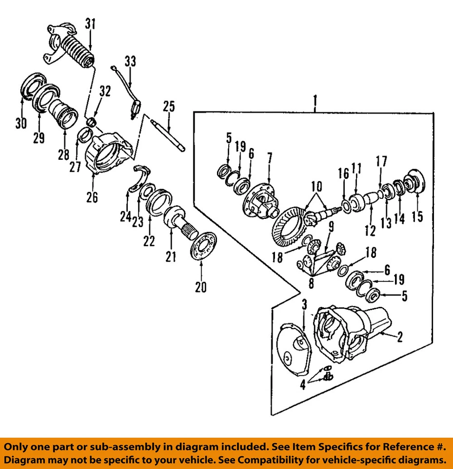 Interruptor de control diferencial delantero MITSUBISHI OEM 01-03 Montero Sport MR953767 Foto 1 de 1