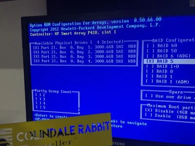 HP ProLiant MicroServer Gen8 3tb*4 12TB p420 ilo advance license xeon e3-1220 - Image 1 of 4