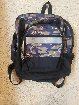 L.L. Mochila informal de viaje Bean Senderismo Escuela Laptop camuflaje buen estado Foto 1 de 4