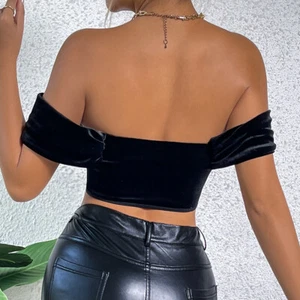 steel boned sexy one-shoulder strapless top Floral lace slimming - Picture 1 of 5