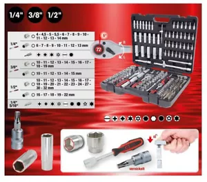 KS Tools 1/4 "+ 3/8 "+ 1/2 " insieme Zoccolo, 195-tlg - Picture 1 of 2