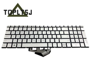New For HP ENVY 17-ce0000 17-ce1000 17t-ce000 17t-ce100 Backlit Keyboard Silver - Picture 1 of 6