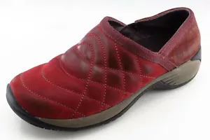 Merrell Size 8 M Red Round Toe Flats Leather Women - Picture 1 of 8