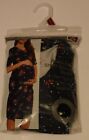 Maternity Dress S/4-6 Navy Floral Short Sleeve Side Ruched Time And True  New