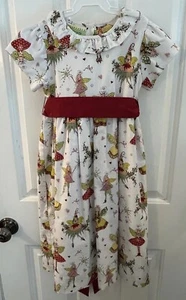 LE' ZA ME Girl’s Size 6 White Cotton Christmas Pixie Fairy Dress Lined EUC! - Picture 1 of 18