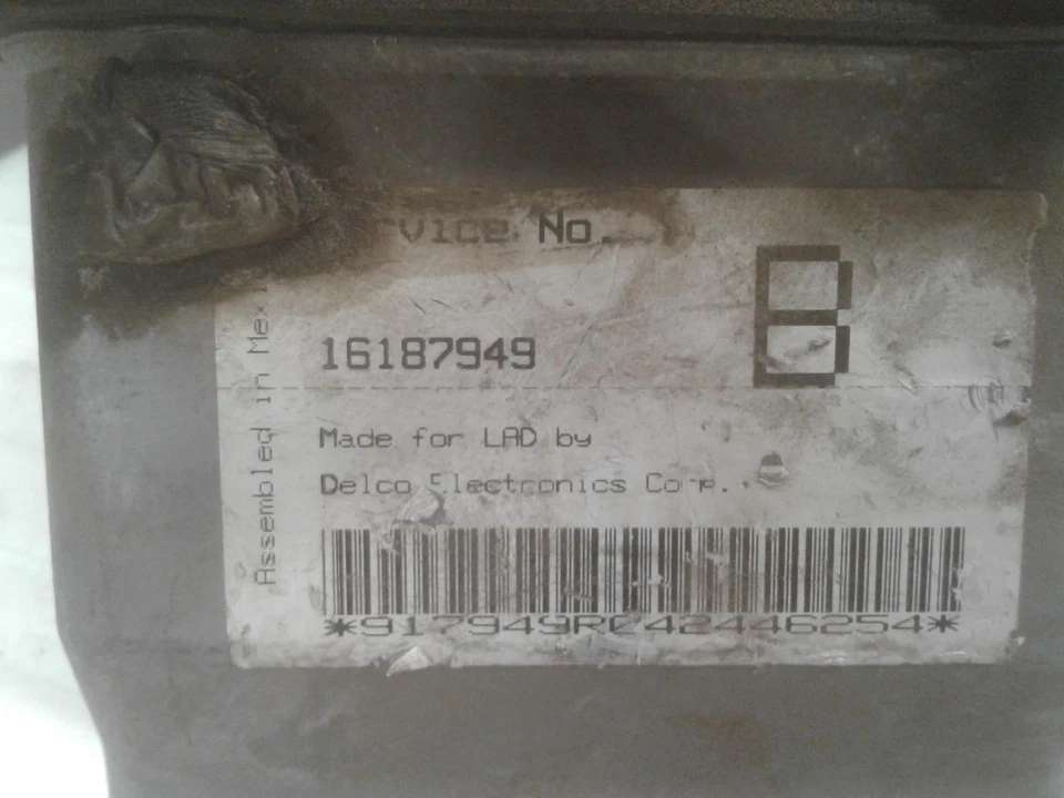 Used ABS Control Module fits: 1995 Chevrolet Corsica ABS center firewall Grade A Foto 1 de 4