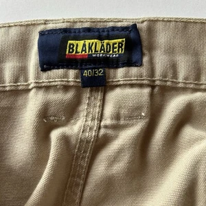 BLAKLADER Workwear Herren 40/32 khaki hellbraun leichte Schreiner Arbeitshose Neu ohne Etikett - Bild 1 von 17