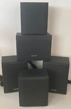 5 Sharp Black Sorround Speakers System Model CP-SR4000/F4000/C4000 Pick Up Only