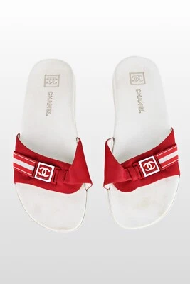 Chanel Red Sport Line CC Slides  Foto 1 de 4