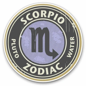 2 x Vinyl Stickers 20cm - Scorpio Zodiac Birth Star Sign Cool Gift #4327 - Photo 1/9