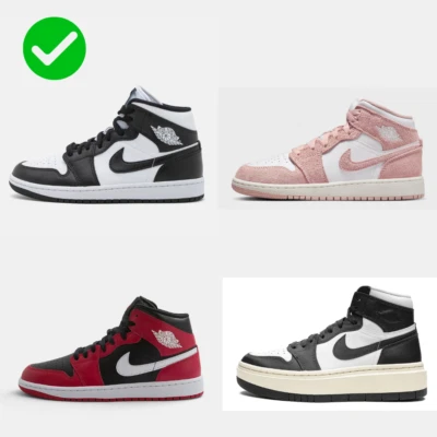 Nike Air Jordan 1 Mid  High + OMAGGIO Calze Uomo Donna Scarpe Sportive Basket - Imagen 1 de 4