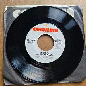 JOURNEY Walks Like A Lady DJ PROMO Columbia Classic Rock 45 7" Record Vinyl - Picture 1 of 2