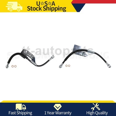2PC Sunsong Front Brake Hose Line For 1990 1991 Buick Reatta - Image 1 of 4