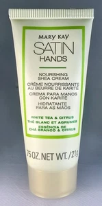Mary Kay Satin Hands Nourishing Shea Cream White Tea Citrus Probe 0,75 Oz - Bild 1 von 4