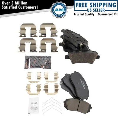 Pastillas de freno de cerámica para Hyundai Elantra GT 2017 16-17 Veloster 17-18 Kia Forte Foto 1 de 4