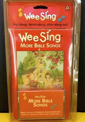 Vintage Rare 1995 Wee Sing Bible Songs Audio Cassette & Book Set NEW SEE DETAILS - Image 1 of 4