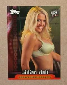 2006 Topps WWE Insider Restricted Access JILLIAN HALL #D7 DIVA RARE FOIL INSERT - Picture 1 of 3