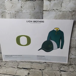 Oregon HD Druck Aufnäher mit seitlichem Farb-POP von Lion Brothers ca. 3,5 x 3,5 Zoll - Bild 1 von 5