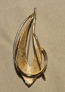 Schmuck - Vintage Anstecknadel - goldfarben - einzigartiges Design - Bild 1 von 3