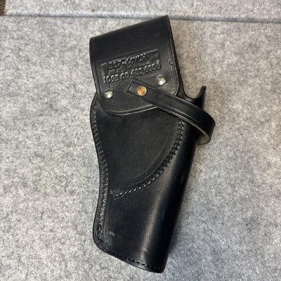 Funda de cuero negra izquierda vintage Smith & Wesson B07-44YLH 1095-00-480-6806 Foto 1 de 4
