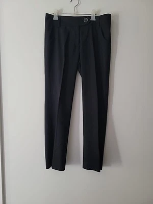Calça Jil Sander preta lã perna reta tamanho 40/EUA tamanho 10 - Imagem 1 de 4