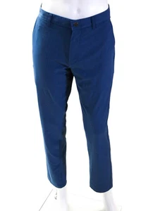 Pantalones de golf Bonobos para hombre azules delanteros planos ajustados pierna cónica talla 33X30 - Imagen 1 de 10