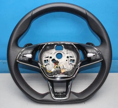 Neu Skoda Octavia IV 5E Multifunktionslenkrad Leder Lenkrad Heiz 5E3419093AR VKK - Bild 1 von 4