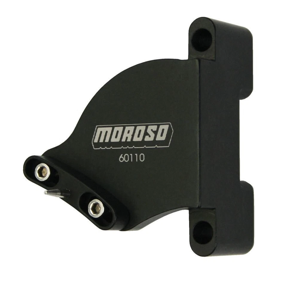 Puntero de distribución Moroso 60110 aluminio 6,750" negro para Chevrolet bloque pequeño Foto 1 de 1