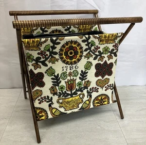 Vintage MCM Knitting Basket Stride In Style New York NEW With tag 1786 - Picture 1 of 19