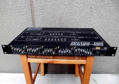 Korg KME-56 MULTI GRAPHIC EQUALIZER black 1U rack type EQ Working - Image 1 of 4