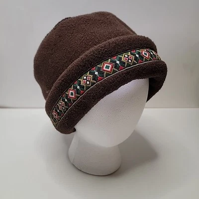 De Colección Años 90 LL Bloque de Color Frijol Isla Justa Vellón Puños Invierno Sombrero Gorra Adulto M/L EE. UU. Foto 1 de 4