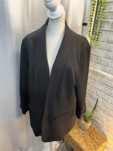 Apt 9 Blazer vorne offen schwarz Damen XL 3/4-Arm Karriere Business Freizeit NEU - Bild 1 von 13
