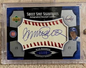 2005 UD Sweet Spot Signatures RYNE SANDBERG AUTO SP UDA Chicago Cubs HOF 🔥 - Picture 1 of 1