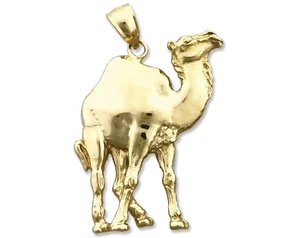 Ciondolo cammello oro 14 kt 36 mm - Foto 1 di 6