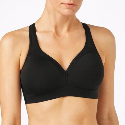 Champion Black Moisture-Wicking Racerback Moderate Support Sports Bra L NWT - Image 1 of 4