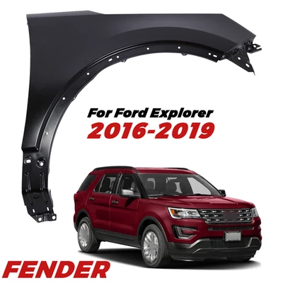 Replacement Front Passenger Side Fender For 2016 2017 Ford Explorer Primed Steel Foto 1 de 4