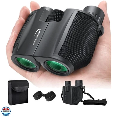 10x25 Binoculars for Adults and Kids, Large View Compact Binoculars with Low ... - Image 1 of 4