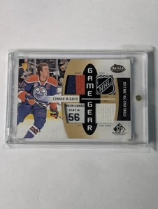2017-18 SP Game-Used Gear Jersey Patch 1/1 NHL SHIELD LOGO #2/6 Connor McDavid - Picture 1 of 2
