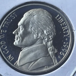 1996 S PP San Francisco Mint Jefferson Nickel Stempelglanz kein Silber - Bild 1 von 6