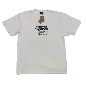 Neu mit Etikett Stussy Laguna USA pigmentgefärbtes T-Shirt Größe Medium - Bild 1 von 5