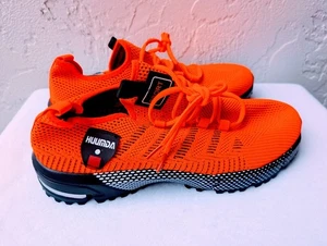 Scarpe da tennis uomo arancione taglia 11 sneakers sportive casual marca Huunda - Foto 1 di 5