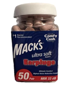 Ohrstöpsel Ultra Soft Foam ~ Mack’s Ohrstöpsel ~ 50 Paar ~ Geräuschreduzierung/bequeme Kuschel - Bild 1 von 4