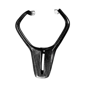 Carbon Fiber Steering Wheel Center Trim Replace for Infiniti Q50 Q60 18-24 - Picture 1 of 8