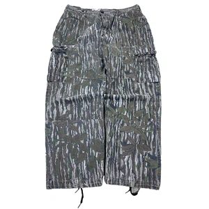 Vintage Realtree Trebark Camo Pants Men L 33x29 Cargo Baggy Skate USA 80s 90s - Picture 1 of 16