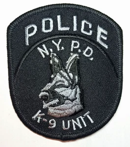 New York City Police K-9 Unit Black Subdued Patch - FREE Tracked US Shipping! - Picture 1 of 1