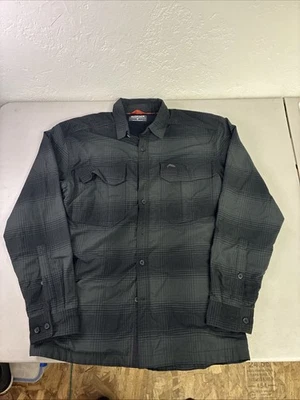 Simms Forrado Cazadora a Cuadros Para Hombres S Pesca Clima Frío Camisa Térmica Int Negra Foto 1 de 4